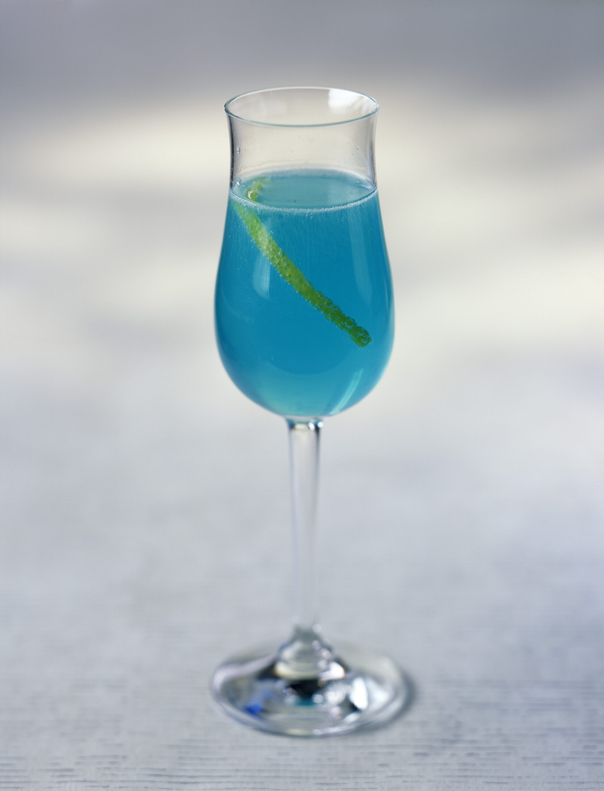 Cocktail Blue Champagne